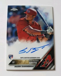 Topps 2016 Chrome Baseball Sokrates Brito Autogrammkarte RA-SOB  - Bild 1 von 1