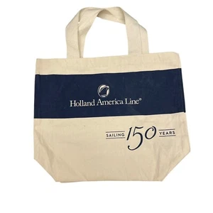 Borsa tote Holland America Cruise Line tela tessuto "Vela 150 anni" - Foto 1 di 3