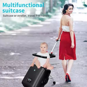 20“ Koffer Reisekoffer Trolly Tasche Kofferset Gepäck Baby sitzend auf Trolley - Bild 1 von 7