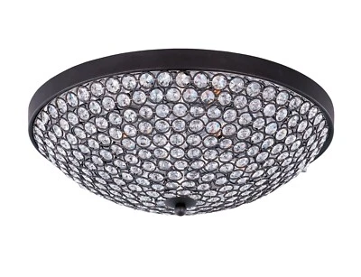 Maxim 39871BCBZ Glimmer Beveled Crystal Ceiling Flush Mount, 4 Bulb Light Xenon - Image 1 of 4