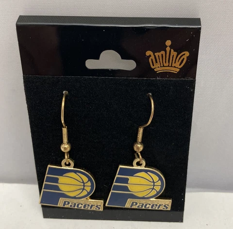 NBA Indiana Pacers Basketball Team Logo Earrings Cover