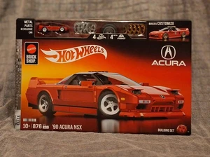 Mattel Brick Shop Hot Wheels Elite Series '90 Acura NSX JFT17 - Picture 1 of 6
