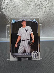 2025 Bowman Chrome CAM SCHLITTLER 1st BCP-166 New York Yankees Prospect 3 avail - Picture 1 of 2