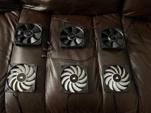 Corsair AF120 RGB Slim (3) + ROG Strix AF-12S ARGB (3) Fan Bundle - Picture 1 of 1
