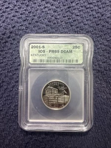 2001-S ICG PR69 DCAM 25c Kentucky State Quarter - Picture 1 of 8