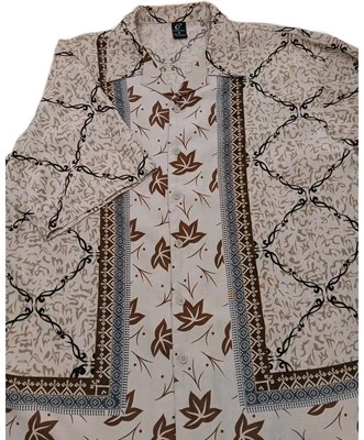 CLAUDIO NUCCI Hawaiian Shirt Mens XL Tropical Short Sleeve Button Up - Image 1 of 4