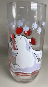 6 BICCHIERI VINTAGE 1999 COCA COLA DA COLLEZIONE 6" ORSO POLARE - Foto 1 di 5