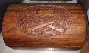 California Catalina Island Pirat Souvenir Holz Deko Schmuck Schmuckkästchen - Bild 1 von 5