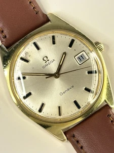 Omega Geneve Vintage 1970’s Men’s Manual Date Gold Dress Watch - 136.041 - Bild 1 von 7