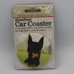Super Absorbent Stone Car Coaster Miniature Pinscher Dog Breed Gift - Picture 1 of 1