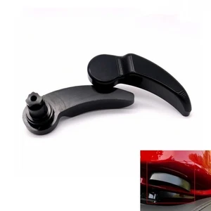 1 Pair Aluminum Black Saddlebag Latch Lever Lid Lifter Fit For Harley-Davidson - Picture 1 of 7