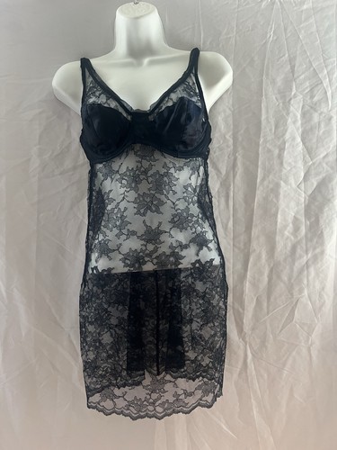 UNDERCOVER Abito Victorias Secret Chemise 36C Sexy Little Thing Maglia Pizzo Sovrapposto Fata