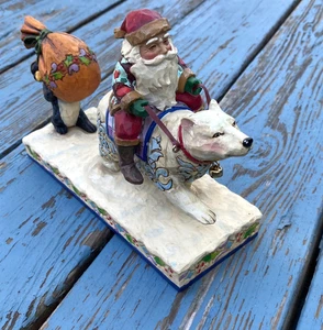 Jim Shore Heartwood Delivering Winter Wishes Santa Polar Bear & Penguin 2006 - Picture 1 of 19