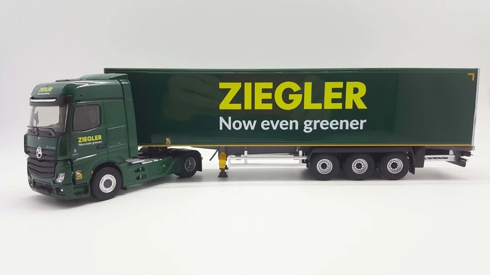 ELIGOR - MERCEDES Actros 5 BigSpace 4x2 con rimorchio a 3 assi ZIEGLER - 1/43... - Immagine 1 di 1