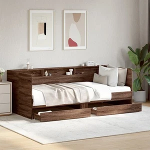 Doppelfunktion Tagesbett Schubladen Ablagefach Gästebett Einzelbett Kinderbett - Bild 1 von 19