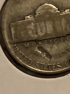 1944-s 35% silver war nickel mint error lamination - Picture 1 of 4