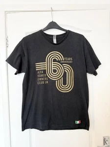 Alfa Romeo Owners Club 60 Years Anniversary Short Sleeve Top Size L - Picture 1 of 8