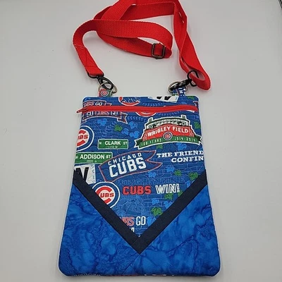 Chicago Cubs, Cell Phone Bag, Crossbody Purse, 10X7 Inches - Image 1 of 4