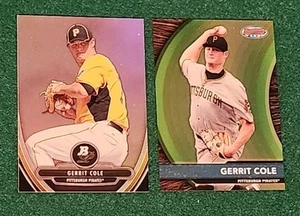 Gerrit Cole Rookie Baseball Card Lot x2 Bowman Platinum /Best Pirates RC BKV - Picture 1 of 2