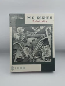 M.C. Escher 1000pc Relativity Jigsaw Puzzle—Pomegranate—Sealed/New! - Picture 1 of 6