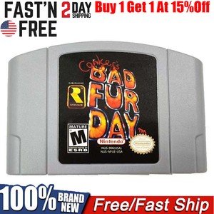 Conkers Bad Fur Day Game Card Cartridge For N64US Version -US FAST FREE SHIPPING