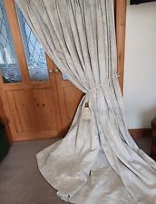 MTM Ex Hotel Ivory Linen Curtains. 98 Inch Drop x 115"Wide. Blackout. TPP