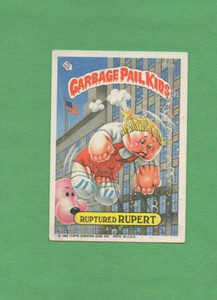 1986 Topps GARBAGE PAIL KIDS  - RUPTURED RUPERT Sticker / Card # 199a