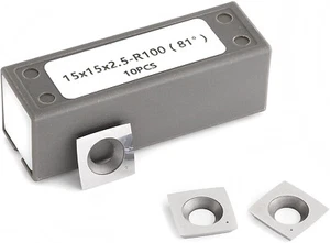 15x15x2.5mm 30-Degree Carbide Inserts For Shelix Cutter Heads Planer -10 Pack - Picture 1 of 5