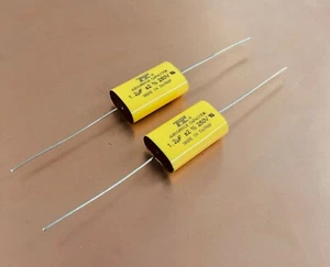 BULLET SUPER TWEETER TMC MYLAR CAPACITOR 1.2uF X 250V 2X PACK TRUE V AUDIOPHILE - Picture 1 of 1
