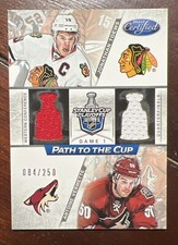 2012-13 Certified Path to the Cup Jonathan Toews Antoine Vermette JERSEY  84/250