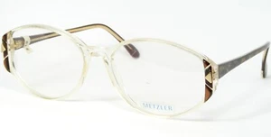 Vintage METZLER Mod. 1217 834 CLEAR /BROWN /GOLD EYEGLASSES 56-16-135mm Germany - Picture 1 of 11