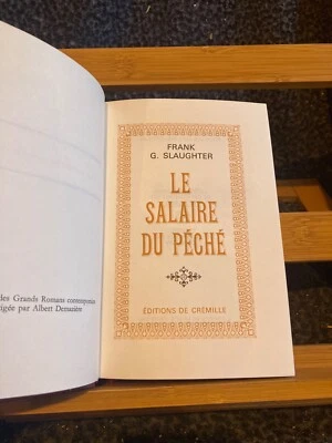 Frank G. Slaughter Le Salaire du Péché éditions de Crémille 1972 - Photo 1/3