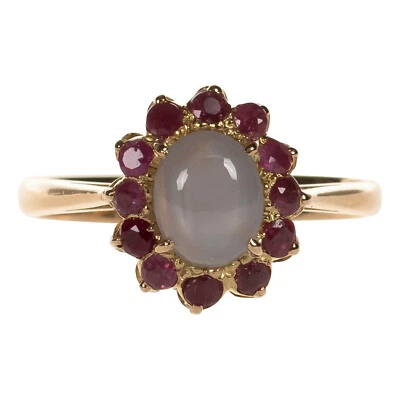 Damen Ring in Gold 750 mit 1,9 ct. Sternsaphir & 0,68 ct. Rubinen Gr. 63 (D3066) - Bild 1 von 4
