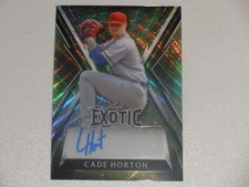 2023 Leaf Exotic Peacock Wave Autograph Auto #CH1 Cade Horton 3/7