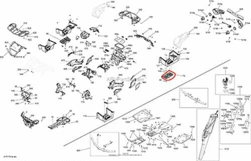 NEW OEM CAN-AM FACTORY OUTLANDER MAX 450 570 LEFT FOOT BOARD REST SUPPORT 2017 Foto 1 de 1