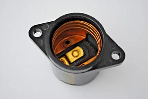 Leviton 8025 Phenolic Two Hole Flange Medium Base Keyless Lampholder - Picture 1 of 6