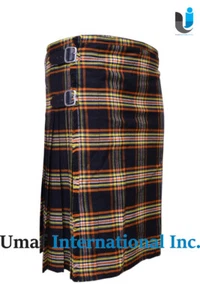 Tartán Scottish Bear Pride para hombre "8 yardas Kilt" 13 oz "buena calidad" - Imagen 1 de 6