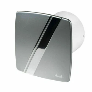 Badabzieher Ventilator 100mm mit Timer/Verzögerung Modern Silber Chrom Ventilator - Bild 1 von 2