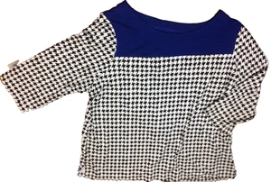 Maglione da donna multicolore Kim Rogers taglia 3X manica 3/4 lavorato a maglia casual - Foto 1 di 4