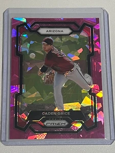 2024 Panini Prizm Caden Grice Pink Cracked Ice Arizona Diamondbacks - Picture 1 of 6
