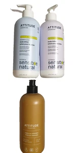 ATTITUDE Oat Body Lotion, Chamomile Lotion & Vanilla Caramel Hand Soap 16oz 3pk - Picture 1 of 4