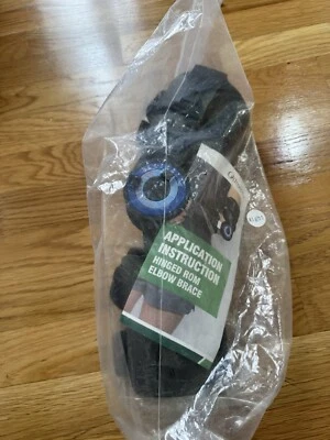 Hinged ROM Elbow Brace Stabilizer Splint Arm Injury Recovery Support Surgery - Image 1 of 4