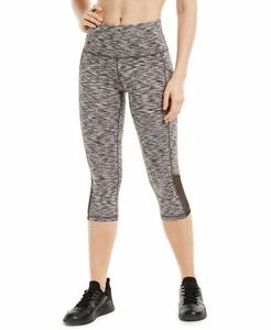 Ideology Space-dyed Mesh-inset Cropped Womens Leggings - Picture 1 of 4