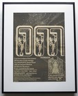 Hawkwind *Space Ritual* original 1973 ad poster framed 42 x 52 cm FREE SHIPPING