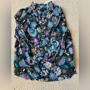 Talbots Woman’s Floral Pattern Blouse 2X - Picture 1 of 8