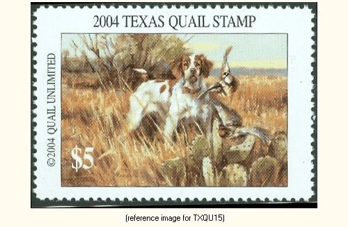D2K Texas Quail Unlimited Stamp 2004 $5 - Image 1 of 1