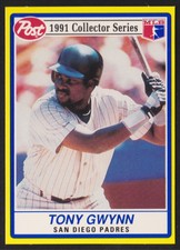 1991 Post Cereal #10 Tony Gwynn San Diego Padres