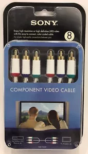SONY - VMC-CV24 - 8' Component Video Cable - White - Picture 1 of 2