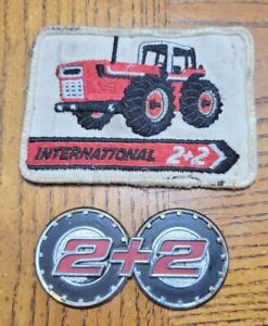 Vintage International Harvester 2 + 2 Patch And 2 + 2 Emblem RARE