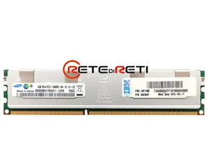 € 22+IVA IBM 44T1483 4GB PC3-10600 Server System x3550 x3650 M2 44T1493 43X5047 - Picture 1 of 1